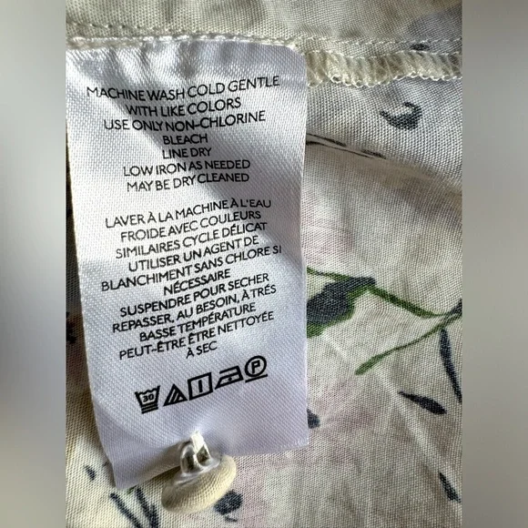 NWT Size S - By Anthropologie Puff-Sleeve Peplum Top (100% Cotton) - Picture 10 of 12